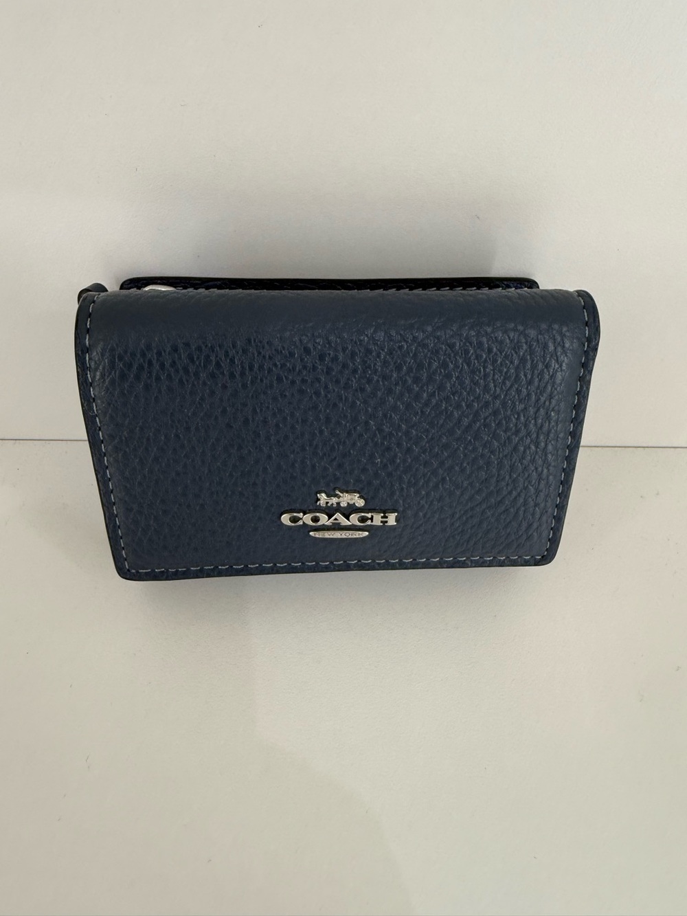 Coach Mico Blue Wallet